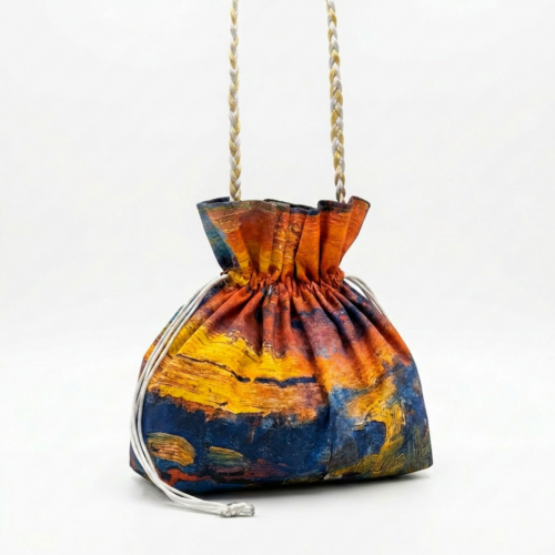 Bolso bombonera Azul, Naranja y Amarilla